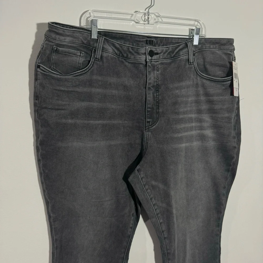 NWT Stitch Fix Kut From The Kloth High Rise Fab Ab‎ Ankle Skinny Gray Size 24W